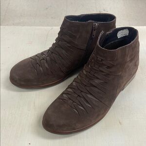 Naot Brown Suede Ankle Boots